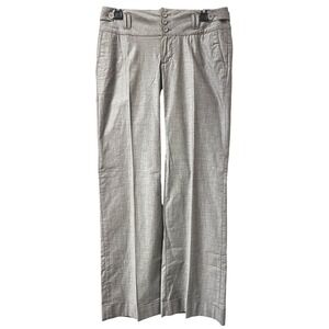 Banana Republic Martin Fit Wide Leg Pants Womens 6 Taupe Career Trousers